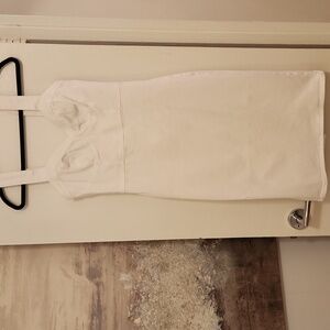Express White Mini Dress with Wide Straps